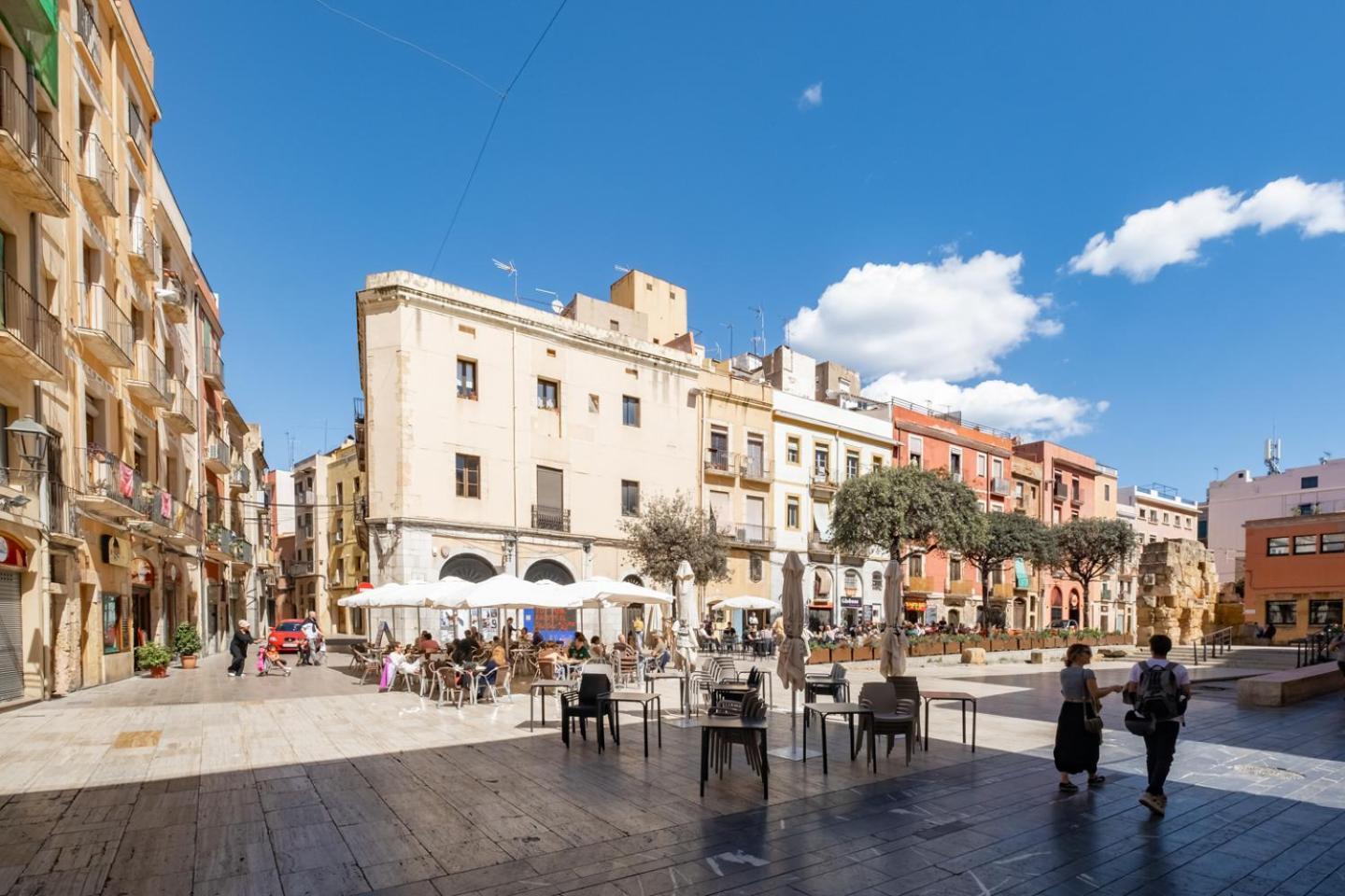 Apartamento En El Corazon De Tarragona. Planta Baja Con Patio. 외부 사진